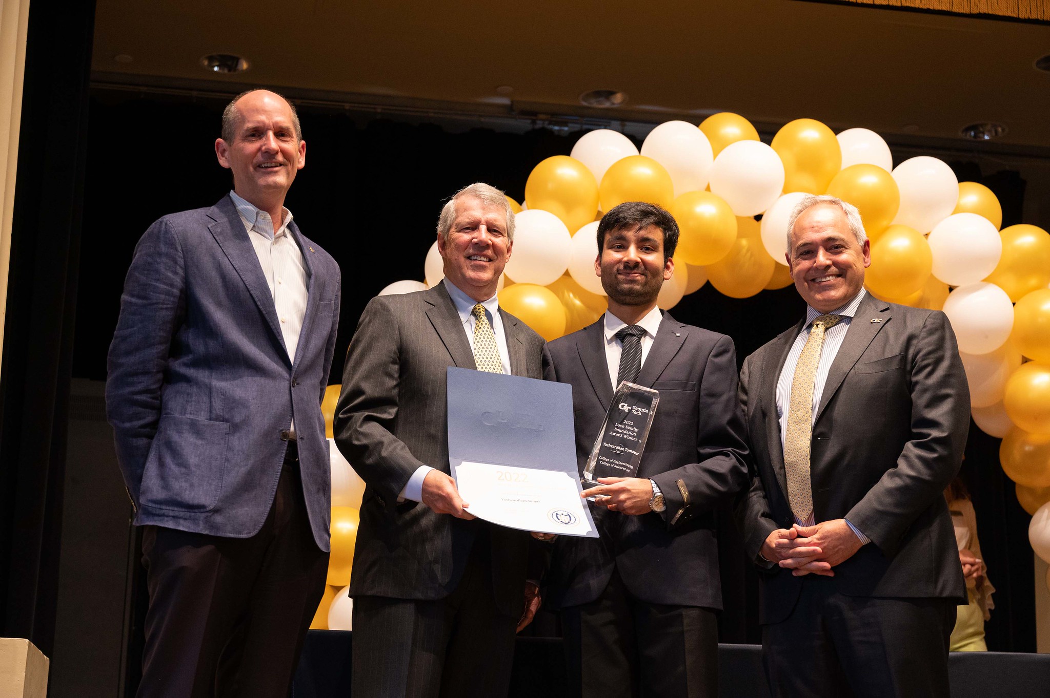 Yashvardhan Tomar Earns the Love Family Foundation Award Yashvardhan Tomar Earns the Love Family Foundation Award