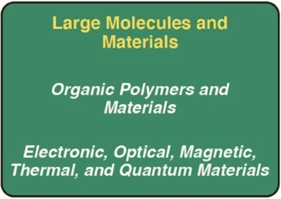 Large Molecules and Materials