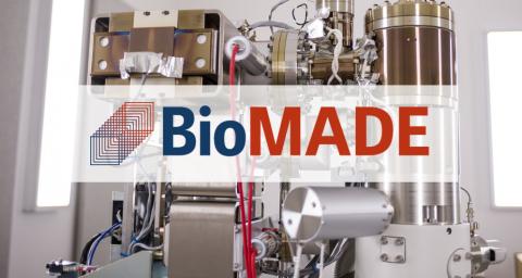 Biomade Logo. BioIndustrial Manufacturing and Design Ecosystem (BioMADE), a nonprofit that recently won a seven-year, $87 million award from the U.S. Department of Defense (DoD).